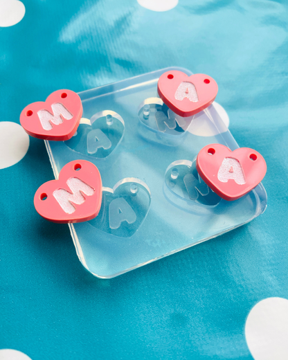 'MAMA' Heart Link Necklace Mold
