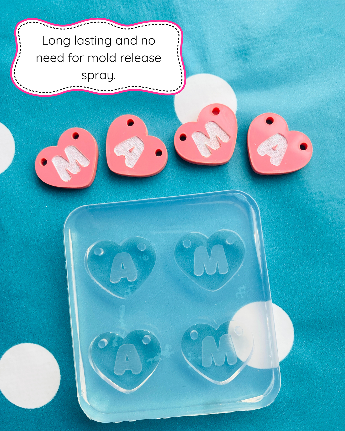'MAMA' Heart Link Necklace Mold