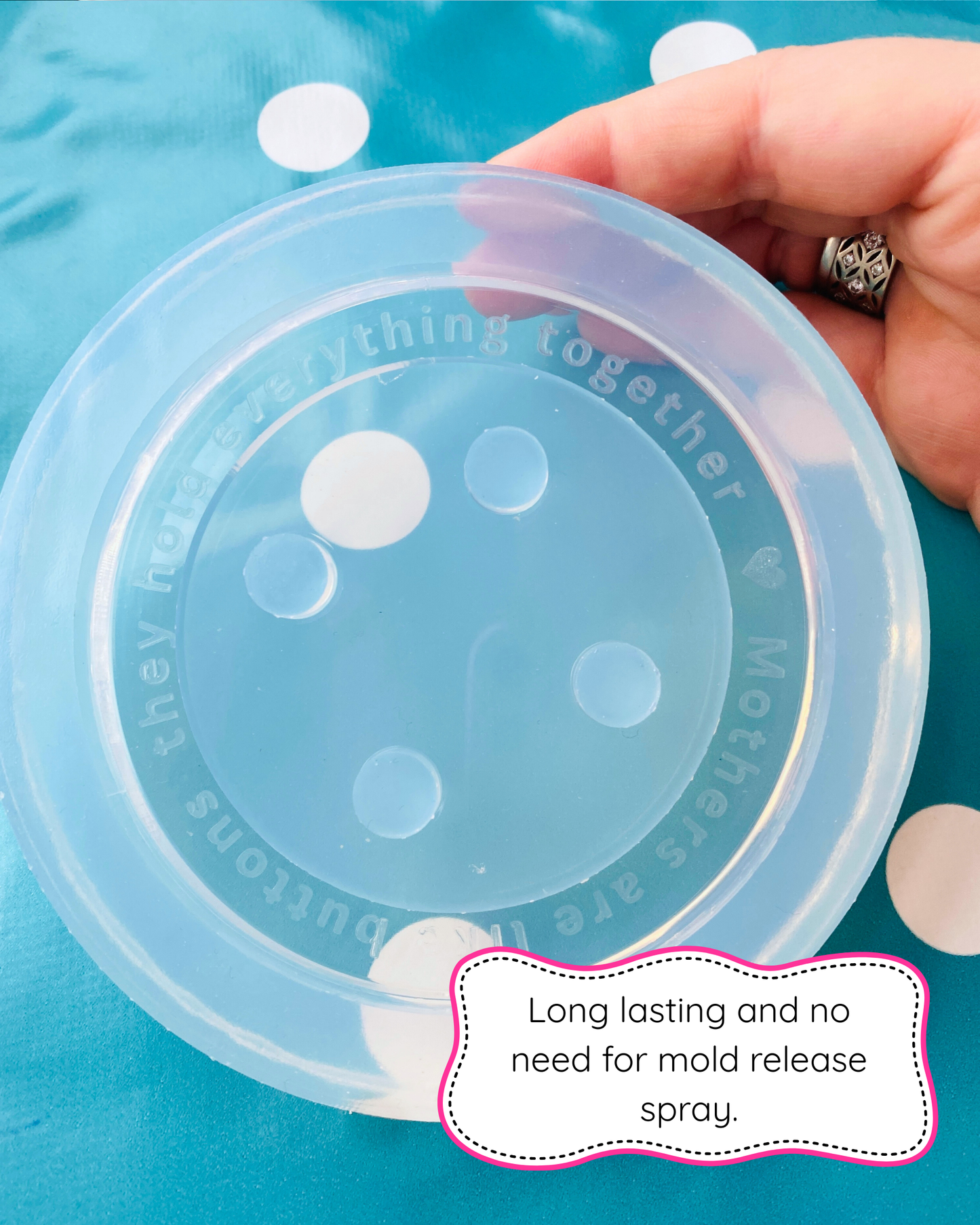 Mothers are like Buttons Coaster Mold