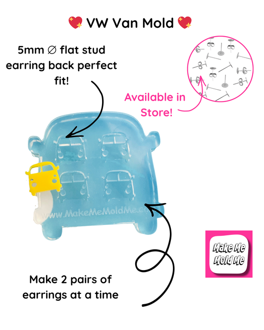 12mm Camper Van Stud Earring (4)