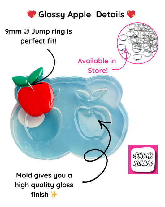 Apple Dangle Earring Silicone Mold
