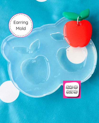 Apple Dangle Earring Silicone Mold
