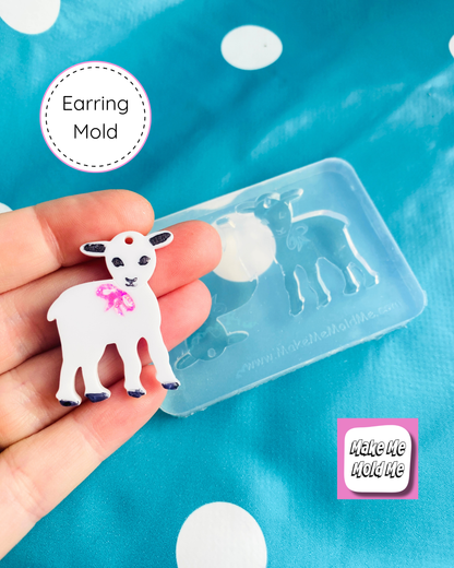 XL Lamb Earring Mold