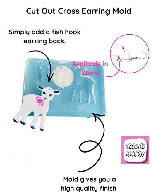 XL Lamb Earring Mold
