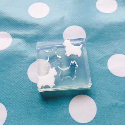 Silicone Earring West Highland Terrier Westie Mold | EM145