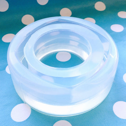 Square Resin Bangle Bracelet Silicone Mold - Handmade Resin Craft Jewellery Mould BM02