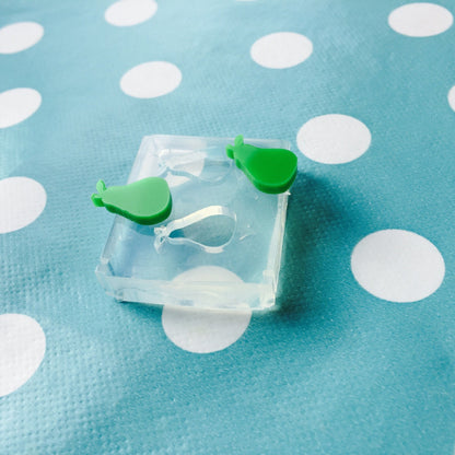 15mm Silicone Pear Stud Earring Mold - Resin Crafter EM122 T