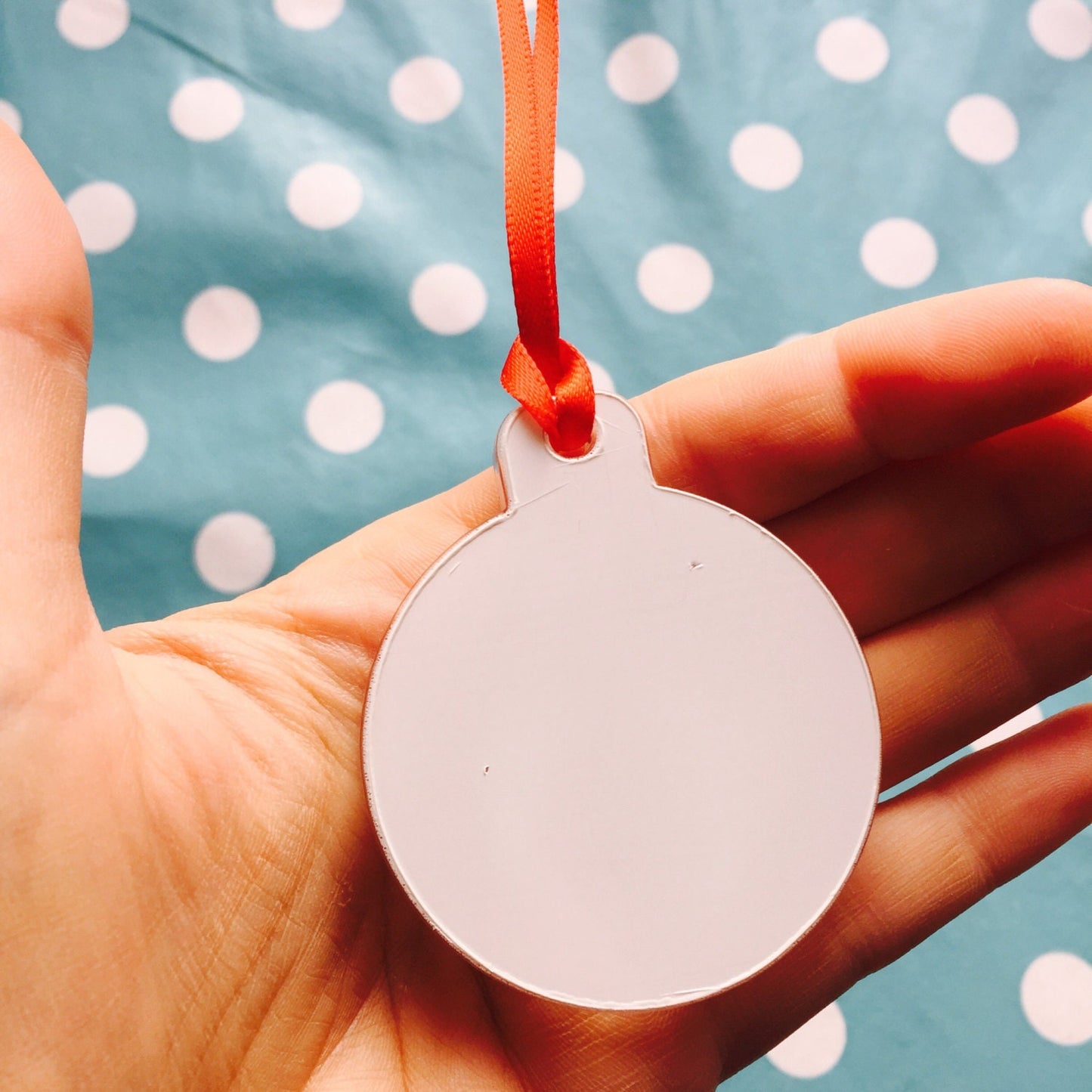 50mm Christmas Bauble Mold Tree Decoration - Resin Flexible Rubber Clear Necklace DIY Holiday GM25