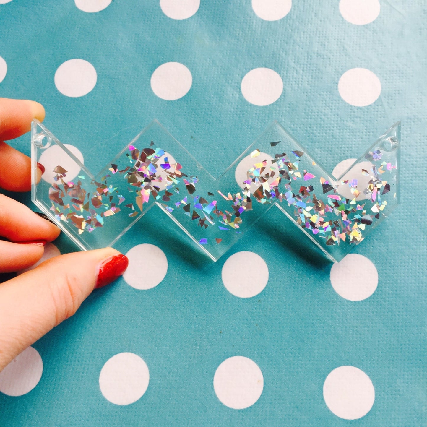 Statement Zig Zag Necklace Mold - Silicone Resin Jewellery Handmade Clear PM08