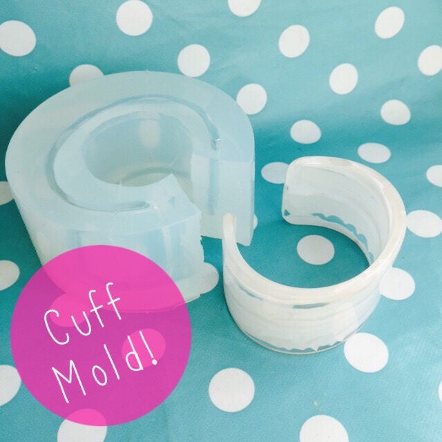 Clear Silicone Cuff Bangle Mold: Handmade Resin Jewellery