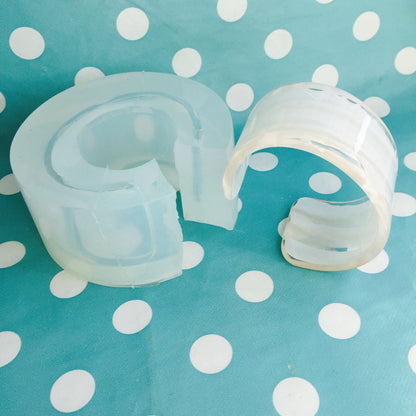 Clear Silicone Cuff Bangle Mold: Handmade Resin Jewellery