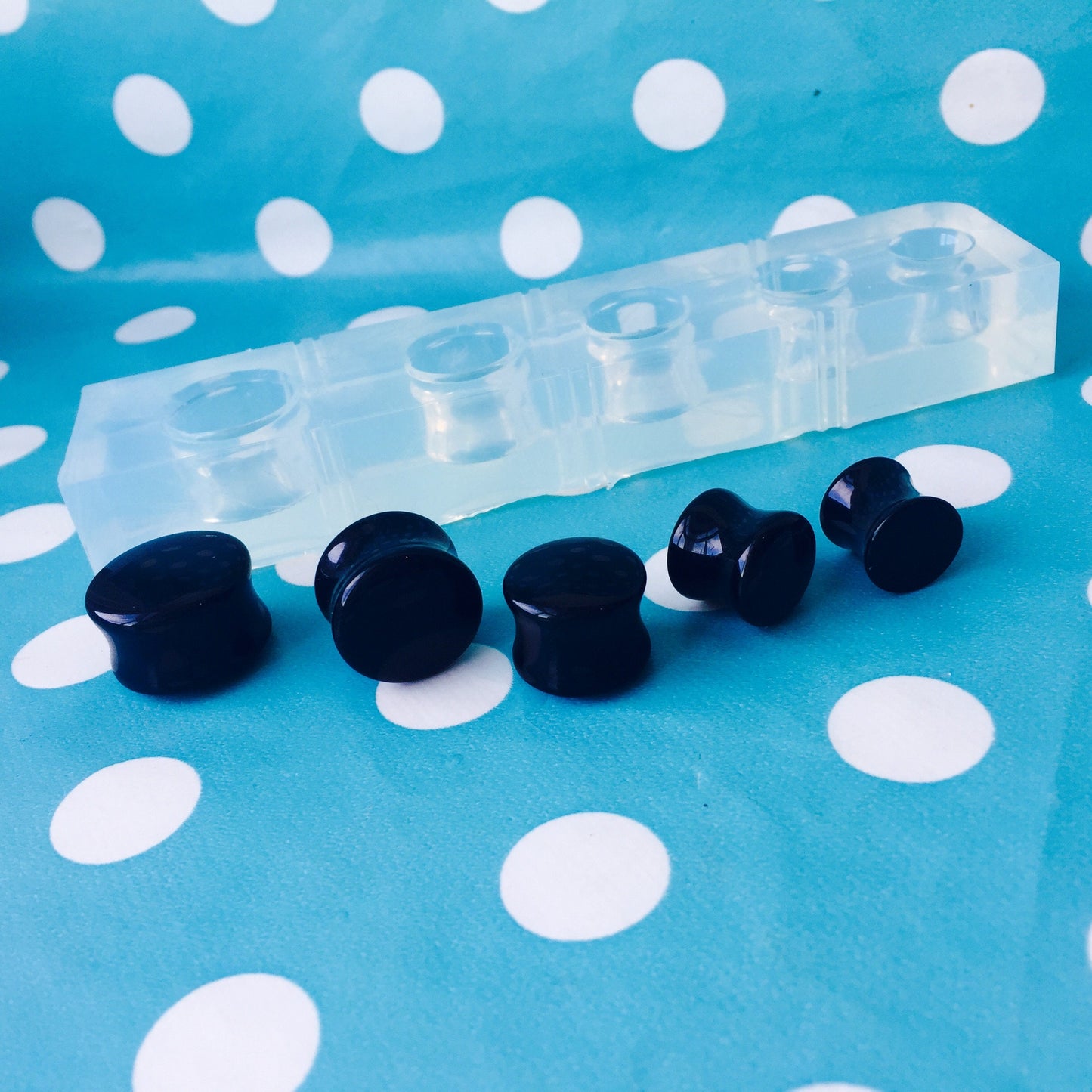 Silicone Ear Tunnel Plug Mold  - 20mm 22mm 24mm 26mm 28mm Double Flared ear gauge Saddle Gauge EM228