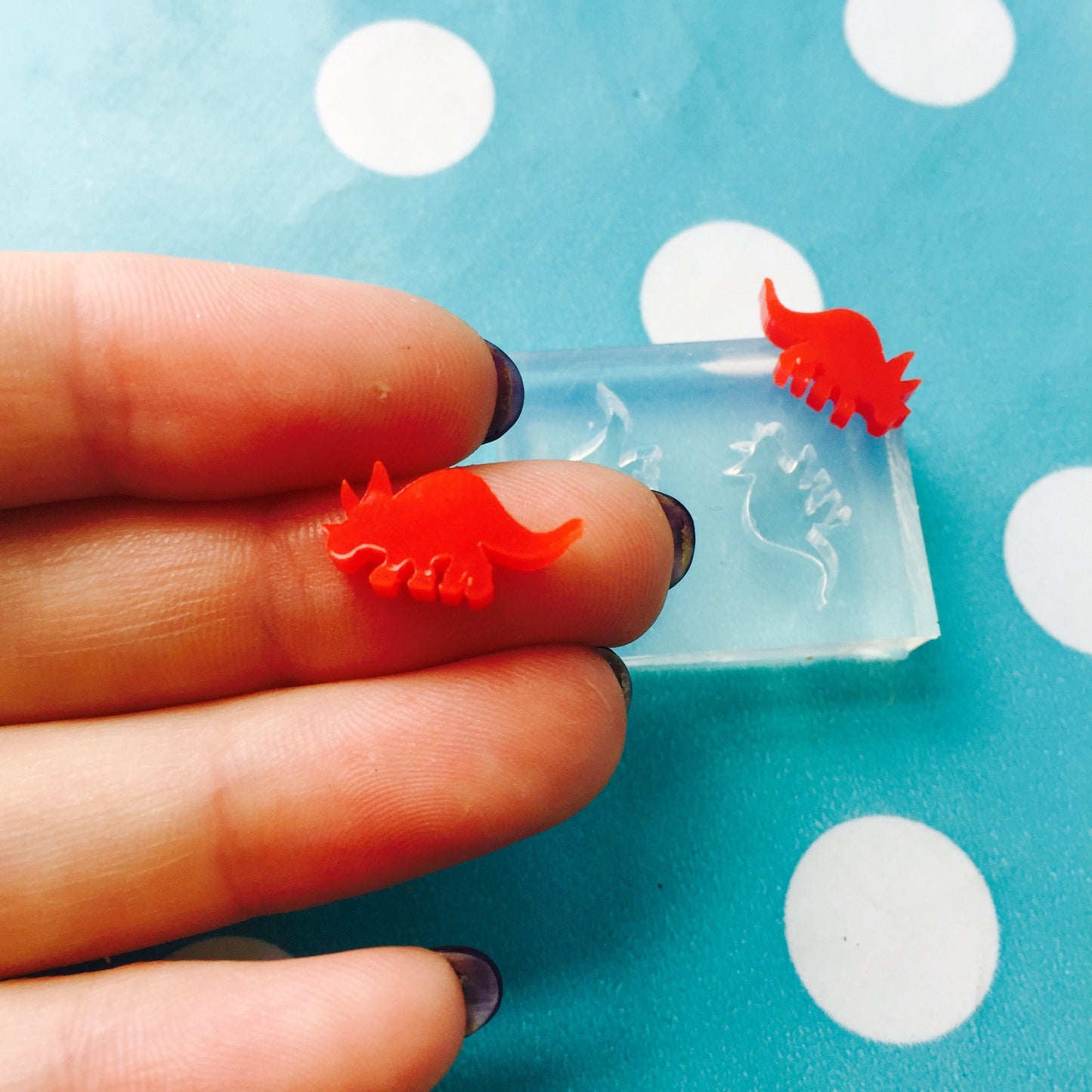 Silicone Dinosaur Earring Mold Bundle! Diplodocus Stegosaurus T Rex