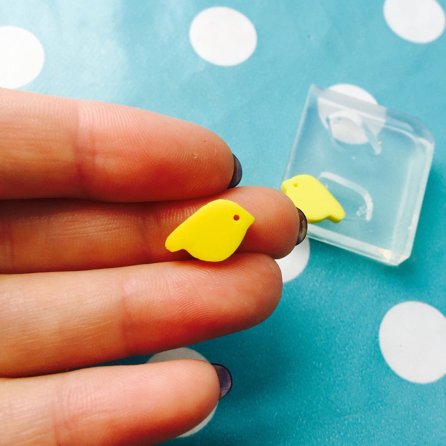 Silicone Earring Bird Stud Mold  - Earrings Resin Crafter Mould EM102