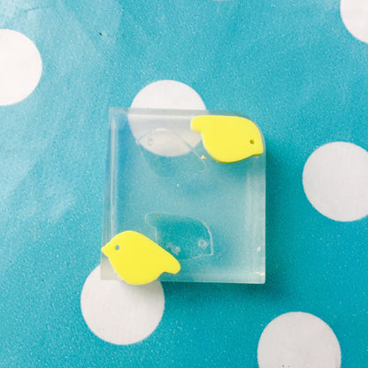 Silicone Earring Bird Stud Mold  - Earrings Resin Crafter Mould EM102