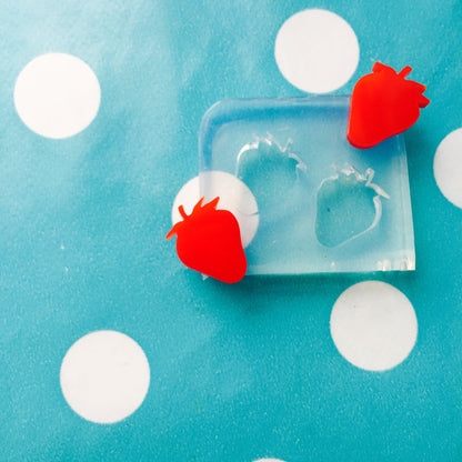 Silicone Earring Strawberry Stud Mold