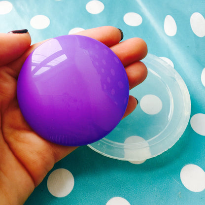 65mm Domed Circle Mold Round Cabochon Resin Silicone Mould Jewellery Making pendant GM78 T