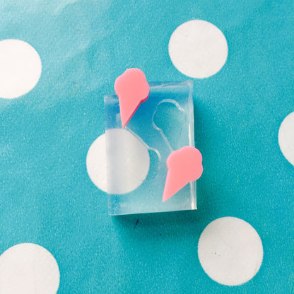 Silicone Earring Ice Cream Stud Mold  - Earrings Resin Crafter Mould EM175 T