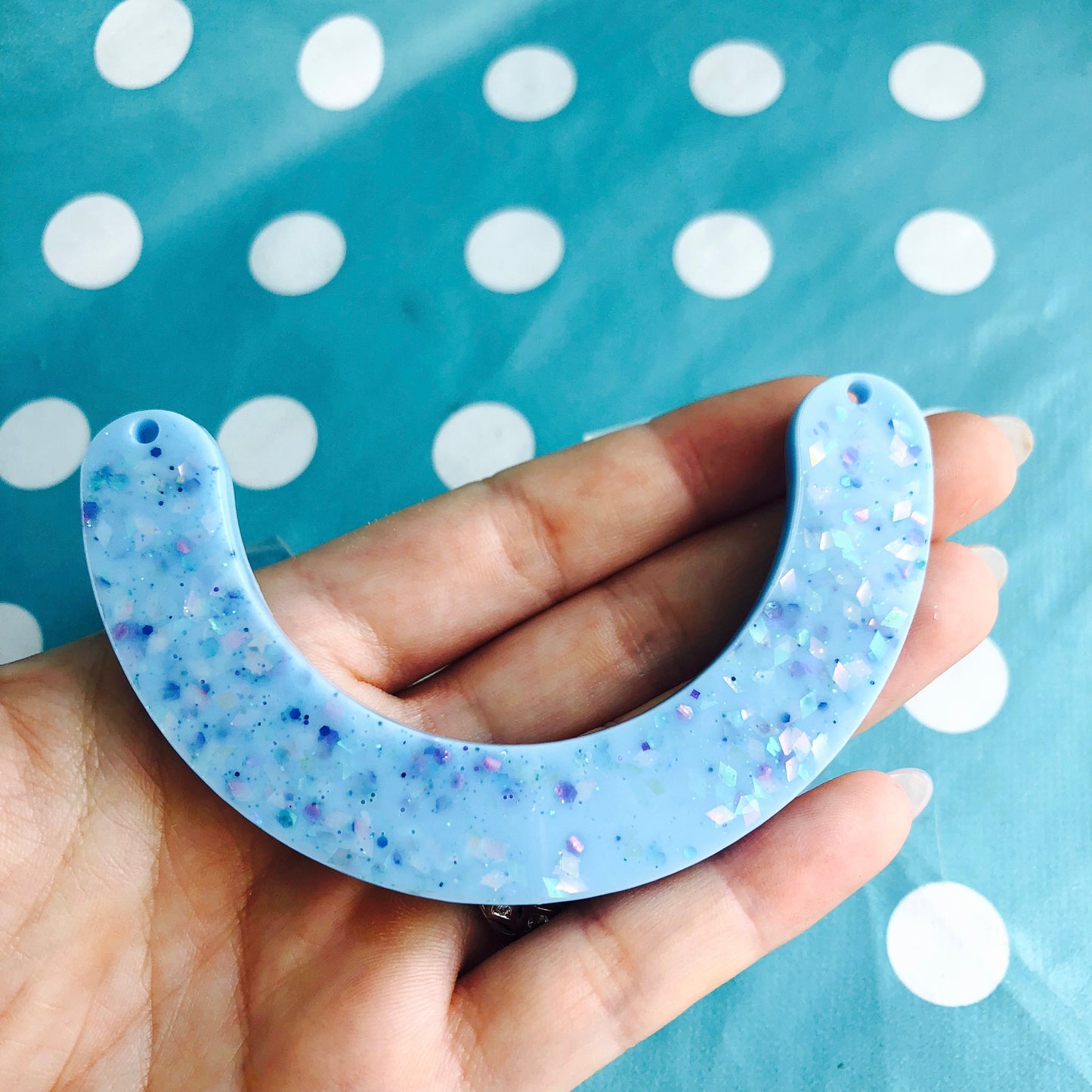 90mm Arc Curve Silicone Pendant Mold - Resin Necklace PM06 ccc