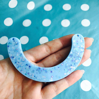 90mm Arc Curve Silicone Pendant Mold - Resin Necklace PM06 ccc