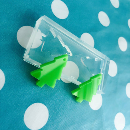 25mm Silicone Dangle Earring Mold Christmas Tree
