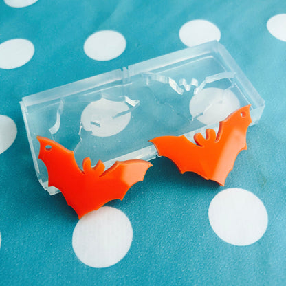 30mm Silicone Bat Earrings Dangle Mold  EM414 halloween