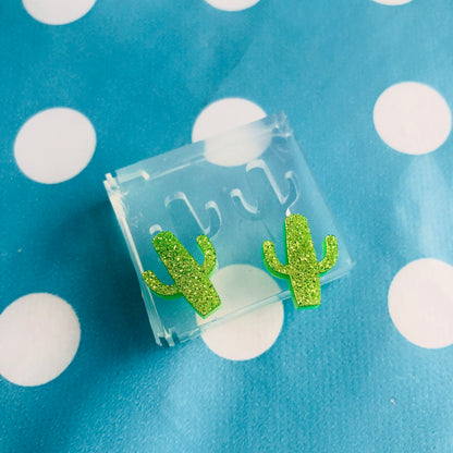 15mm Silicone Earring Cactus Cacti Mold  - Earrings Resin Crafter Mould EM279