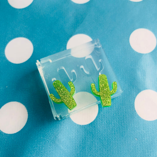 15mm Silicone Earring Cactus Cacti Mold  - Earrings Resin Crafter Mould EM279