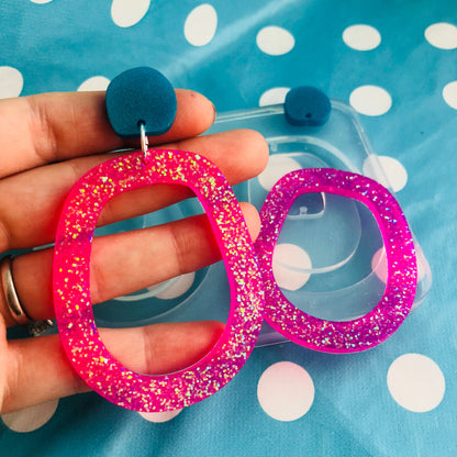 60mm XL Loop Dangle Silicone Earring Mold - Resin Earrings Craft EM299 ccc T