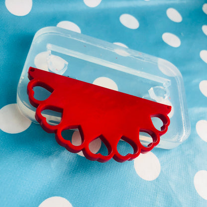 Silicone Cutout Heart Necklace Mold  - Earrings Resin Crafter Mould Pendant PM38 T