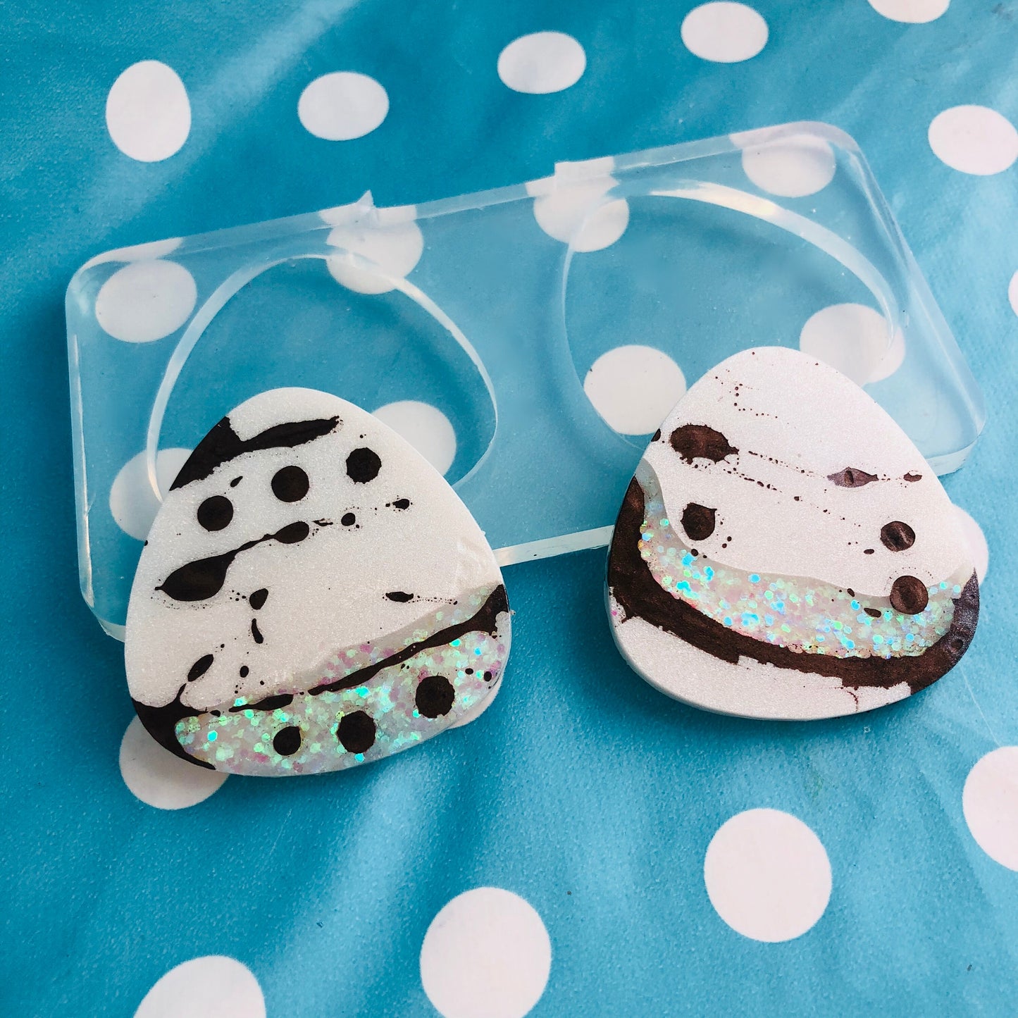 XL 50mm Silicone Earring Triangle Shape Stud Mold  - Mould EM295