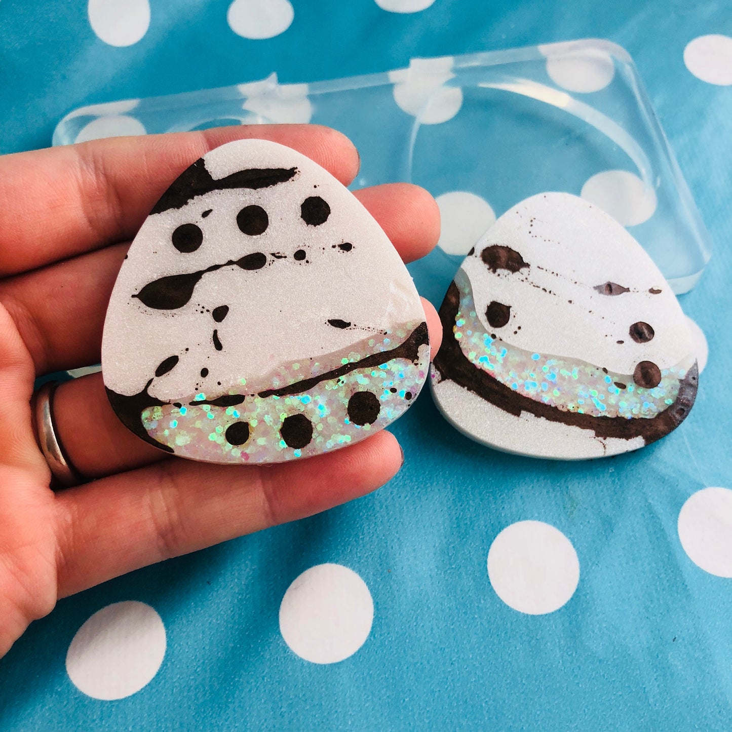 XL 50mm Silicone Earring Triangle Shape Stud Mold  - Mould EM295