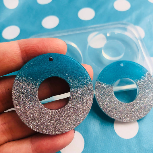 40mm Round Cut Out Disc Dangle Earring Mold
