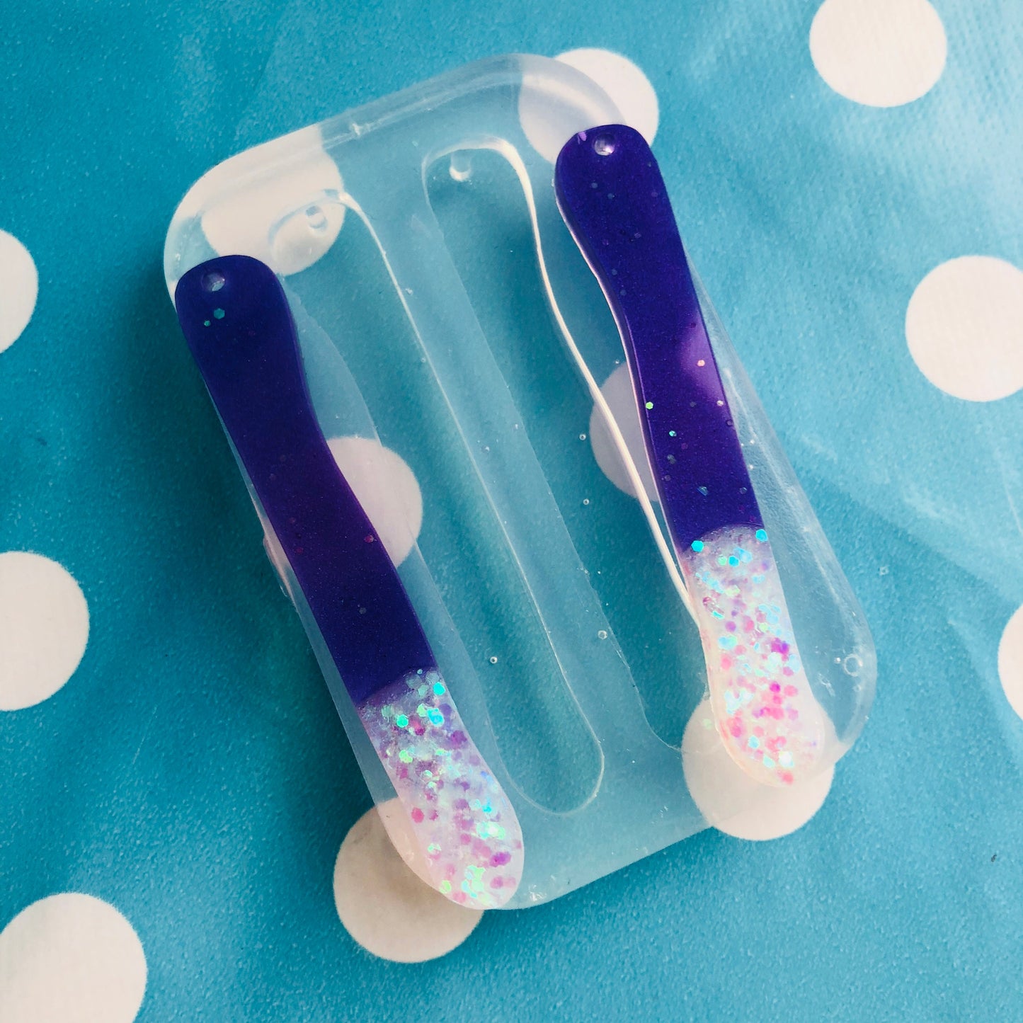 65mm Silicone Earring Mold Noodle Dangle