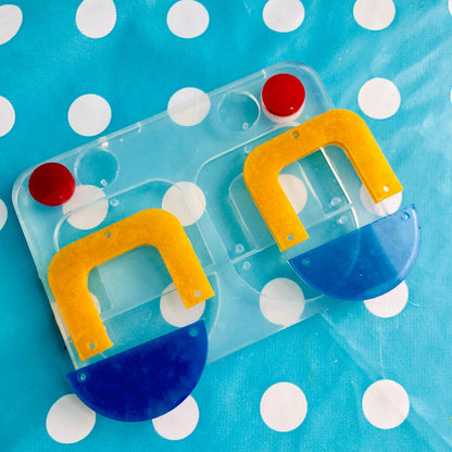 70mm Triple Layer Dangle Earring Mold - Resin Jewellery EM374