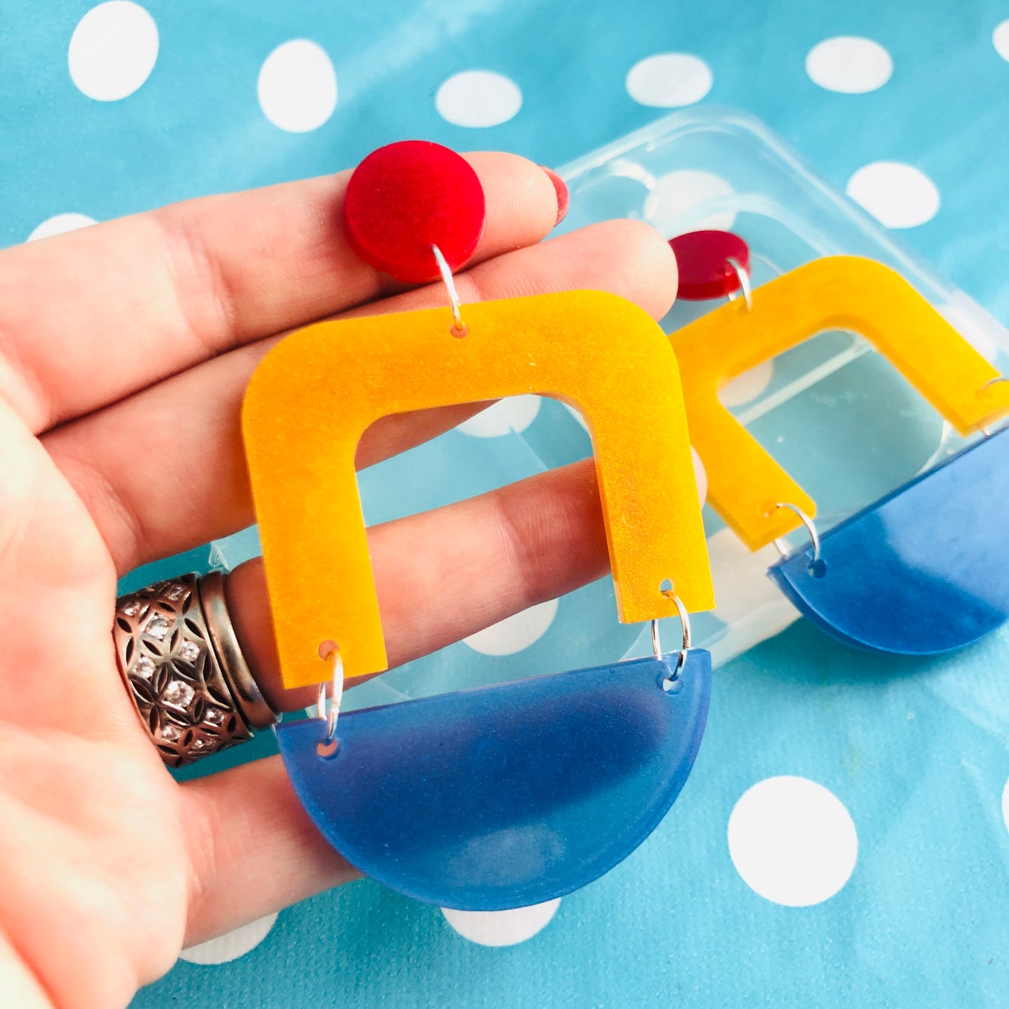 70mm Triple Layer Dangle Earring Mold - Resin Jewellery EM374