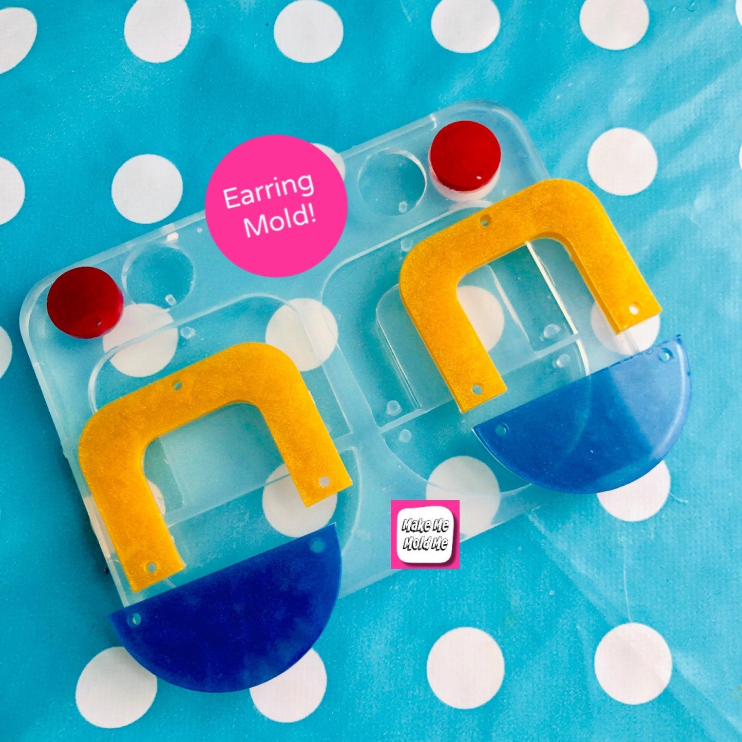 70mm Triple Layer Dangle Earring Mold - Resin Jewellery EM374