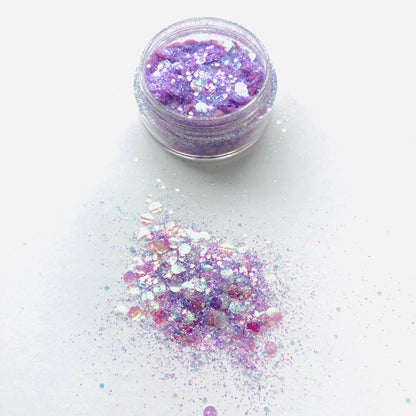 Lilac Love Purple Fine Chunky Mis Iridescent Glitter MM58