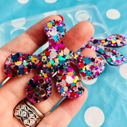 XL 50 mm Hang Doodle Stud Earring Mold - Resin Jewellery EM371