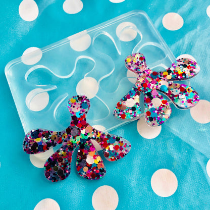 XL 50 mm Hang Doodle Stud Earring Mold - Resin Jewellery EM371