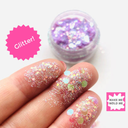 Lilac Love Purple Fine Chunky Mis Iridescent Glitter MM58