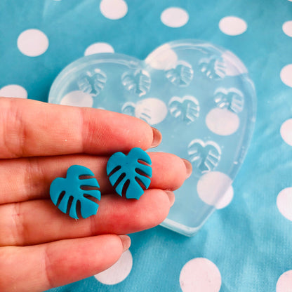 10 x 15mm Monstera Leaf Silicone Earring Mold
