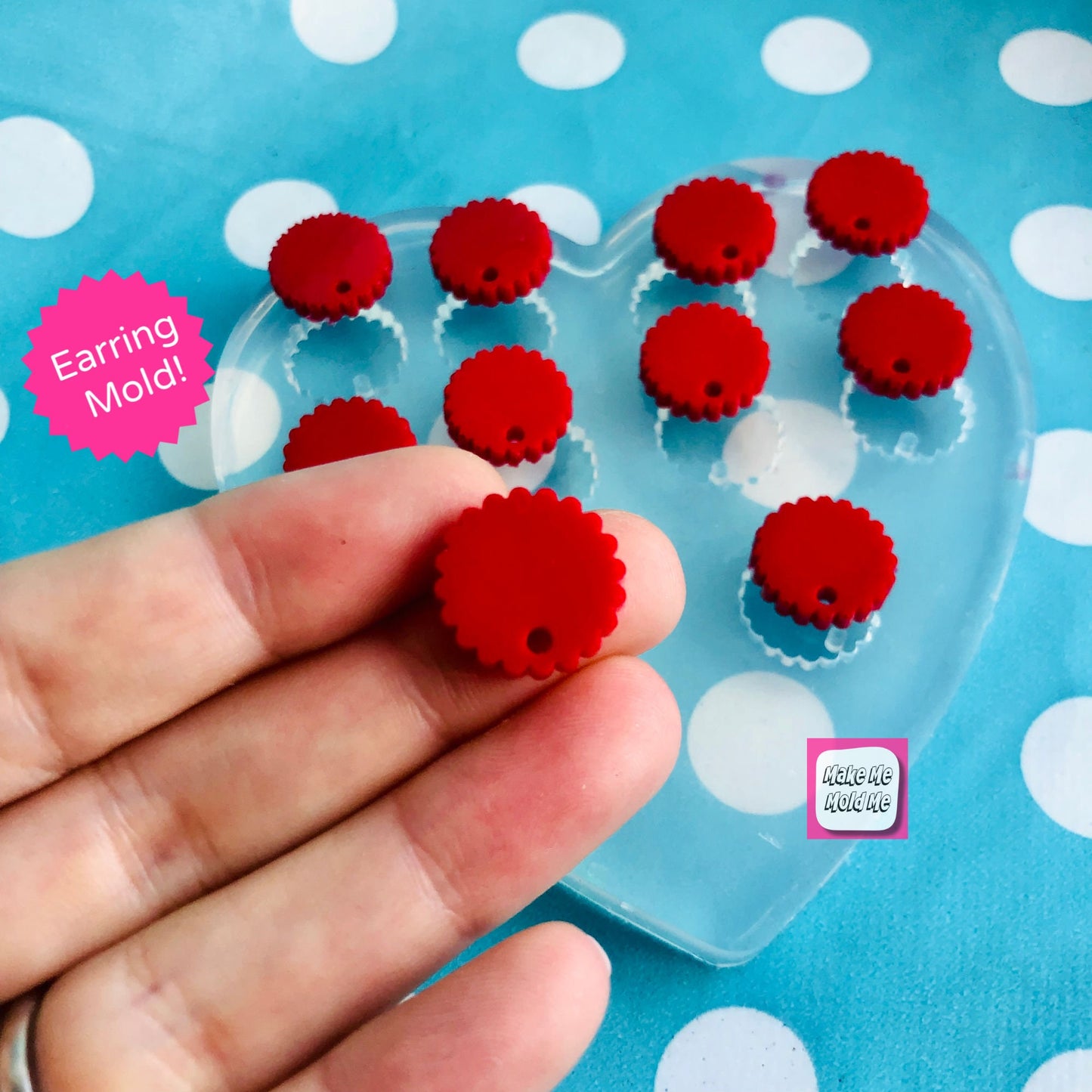 15mm  Cookie Cutter Earring with Hole Jewellery (10)