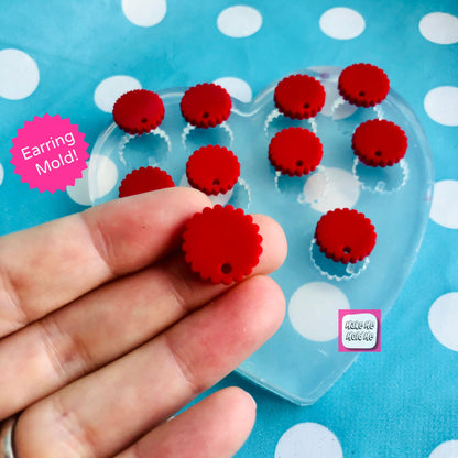 15mm  Cookie Cutter Earring with Hole Jewellery (10)