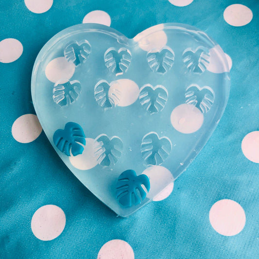 10 x 15mm Monstera Leaf Silicone Earring Mold