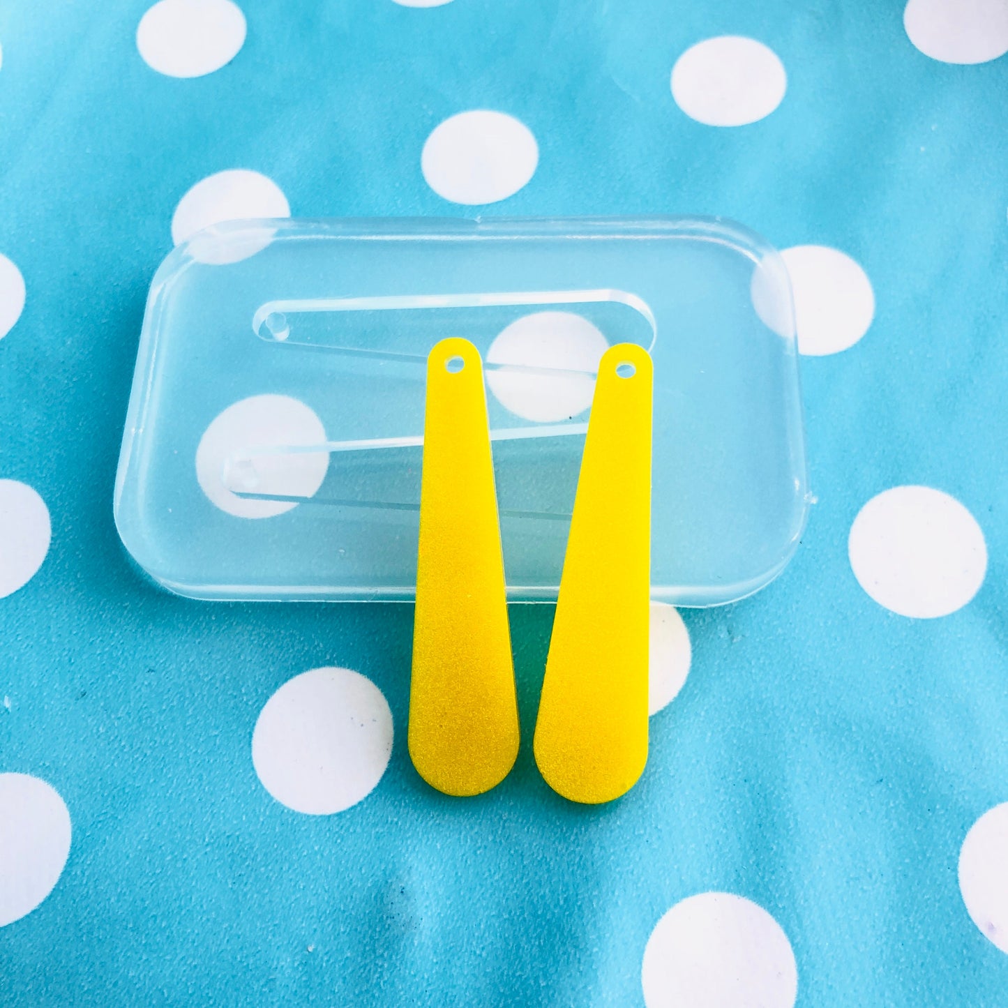 50mm Long Drop Silicone Earring Mold  - Dangle Drop Statement Large Earrings Resin Crafter Mould EM417