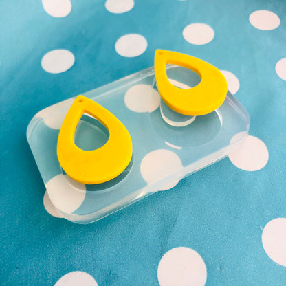 40mm Cut out Teardrop Earring Mold - Silicone Mold Craft Resin Earrings EM428 ccc T