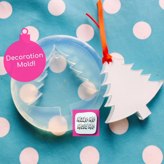 60mm Silicone Christmas Tree Decoration Mold GM24