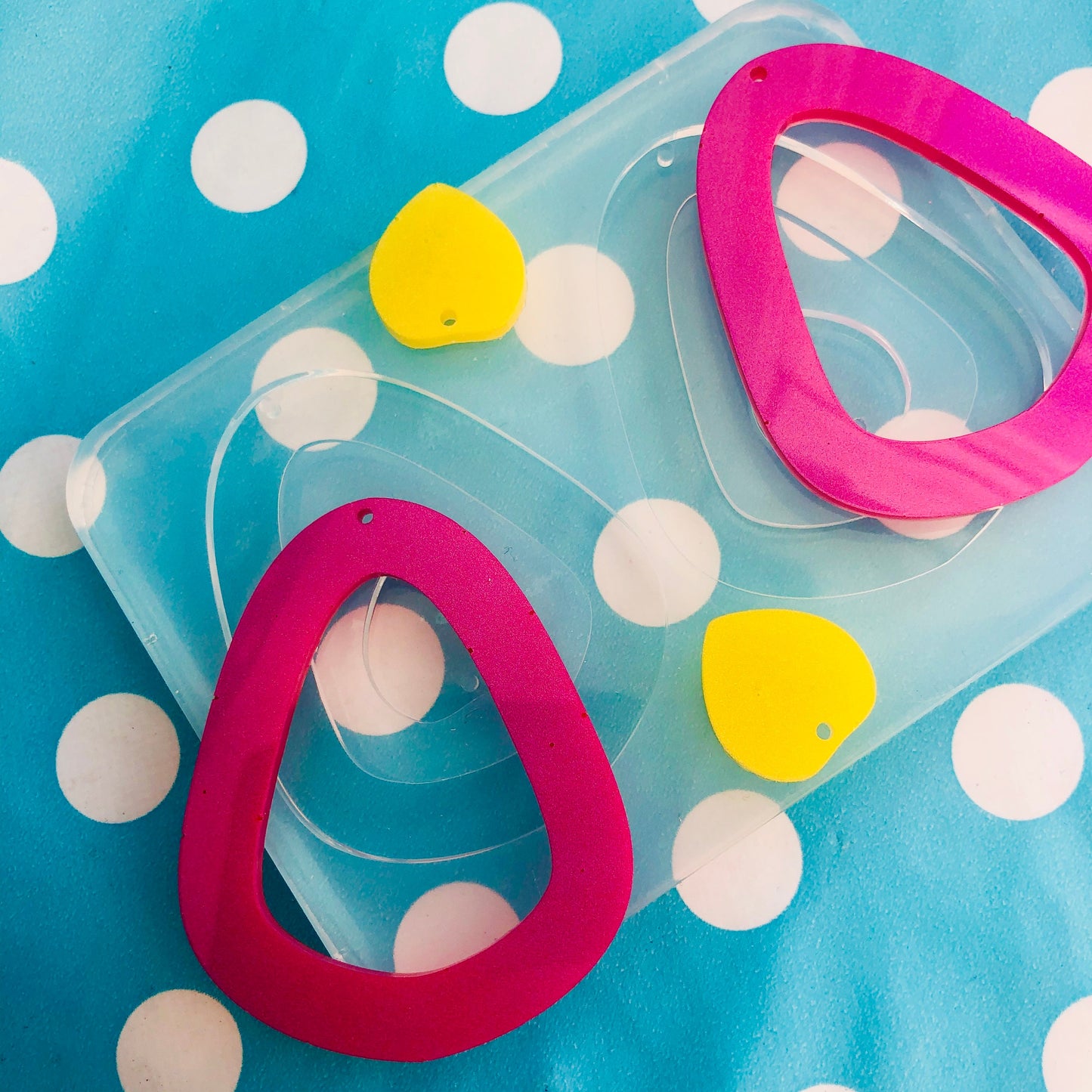 60mm XL Loop Dangle Silicone Earring Mold - Resin Earrings Craft EM450