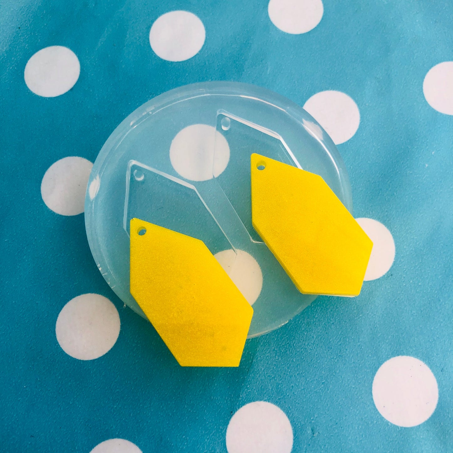 35mm Silicone Angular Dangle Earring Mold  - Earrings Resin Crafter Mould EM456